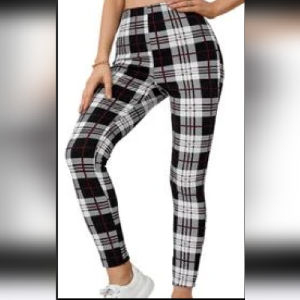 New Look Sport Plaid Stretch Pants NWT Sz. 3X